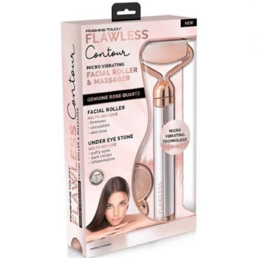 Finishing Touch Flawless Contour Facial Roller & Under Eye Stone